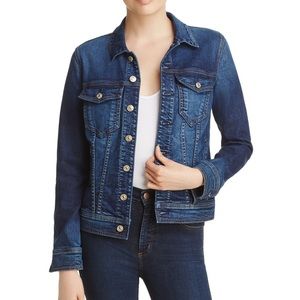 7 for all Mankind denim trucker jacket - size L